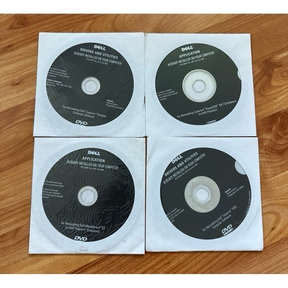 Dell Drivers and Utilities and Application DVDS