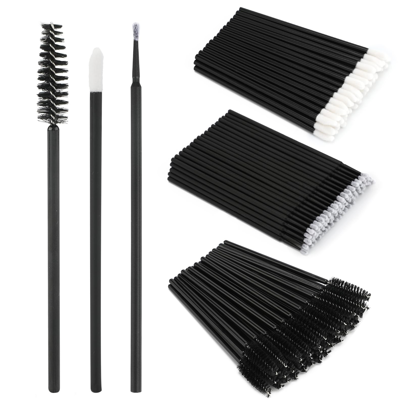 300pc Eyelash Extension Supplies Kit with Disposable Lip Wands  Applicators