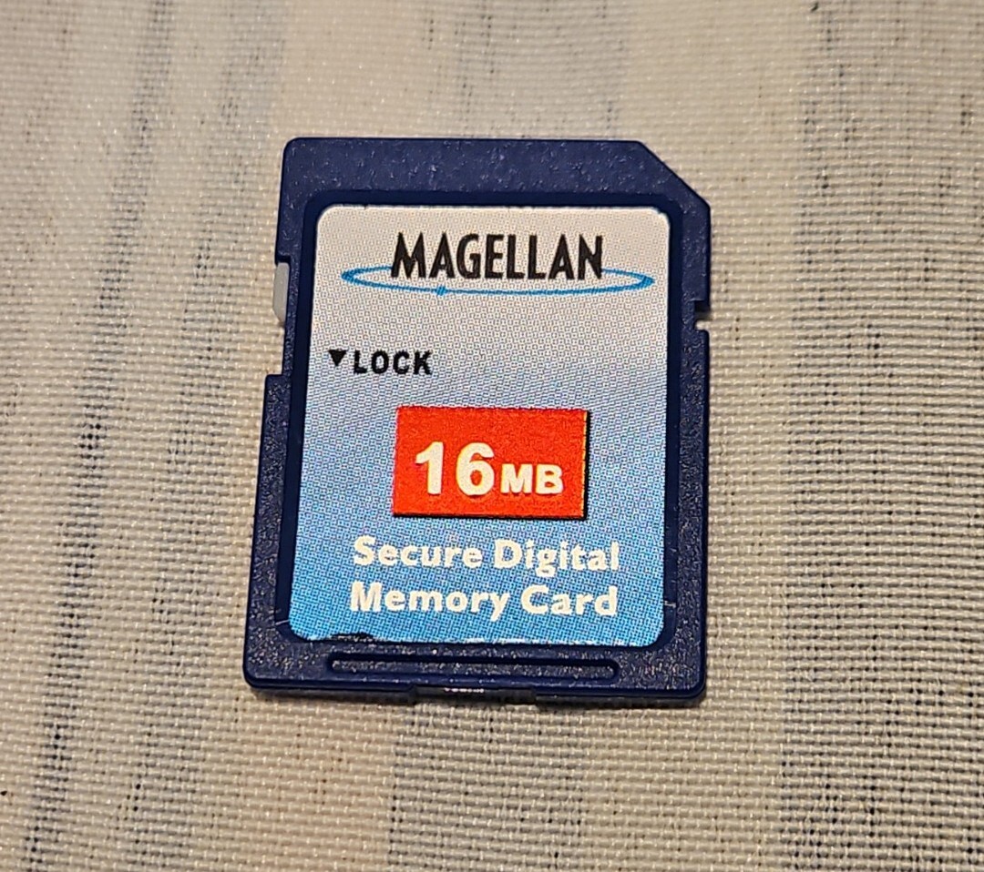 Magellan Meridian Gps Mapping 16MB -SD card Used free shipping