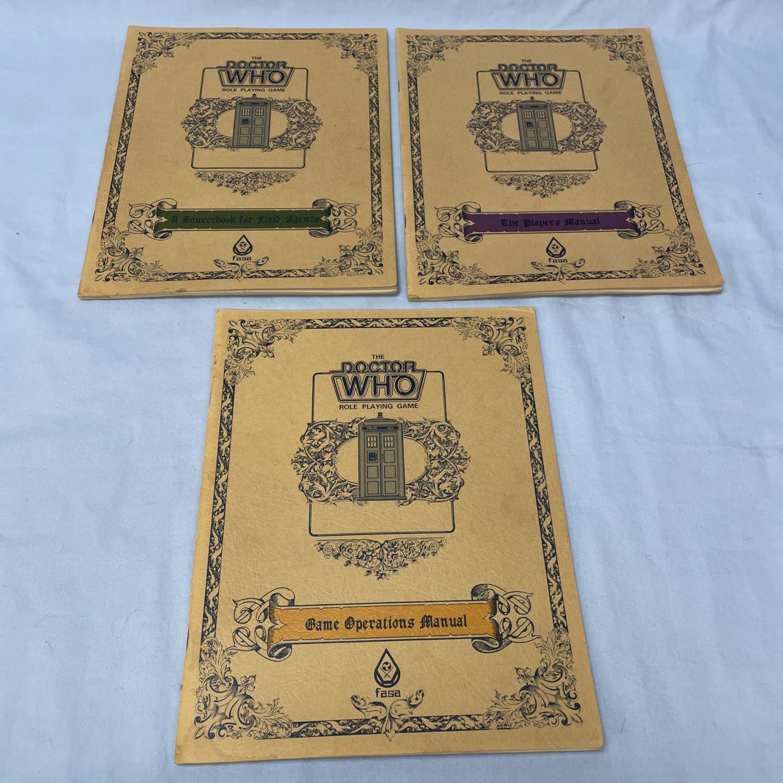 The Doctor Who Role Playing Game - Box Set 9001 - Books Only - FASA 1985