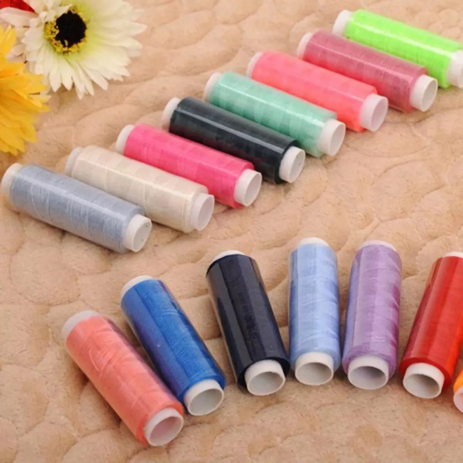 39Pcs Colored Sewing Thread Set Mixed Colors Sewing Thread For Home Use