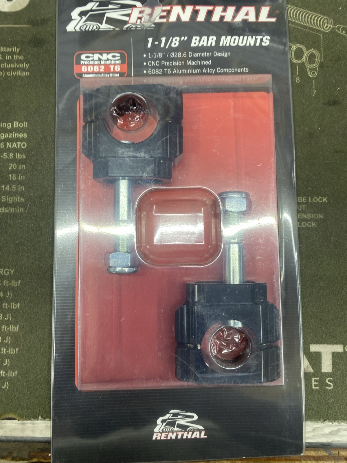 Renthal 1-1/8" Bar Mount with 5 mm Offset for KX250/450F CL019