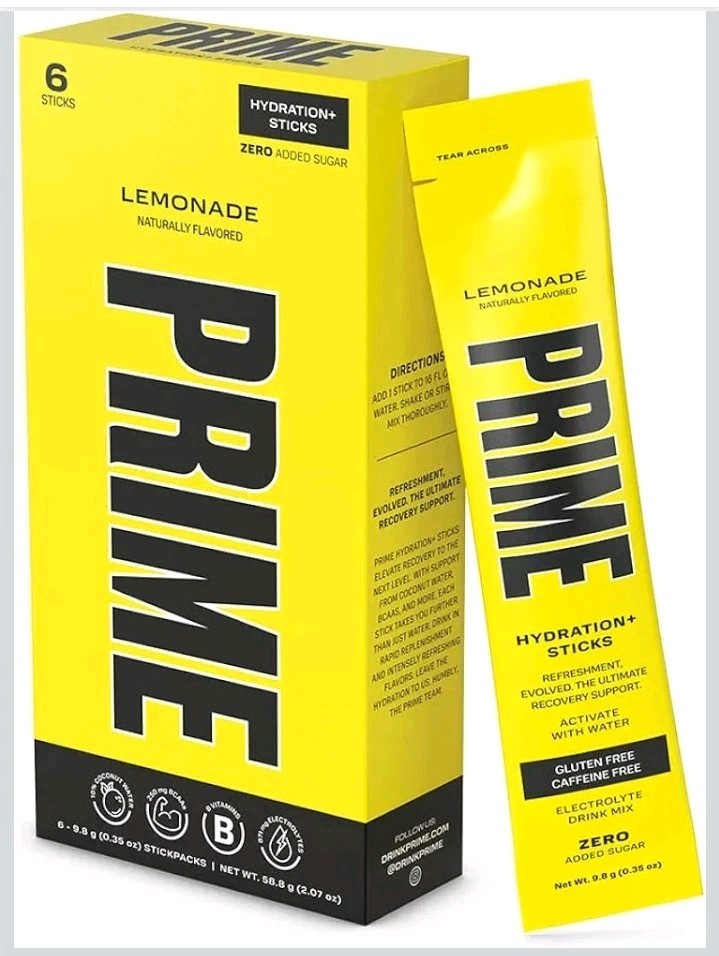 Prime Lemonade - 3 Box Bundle, 18ct (Total) Best By: 1/2026