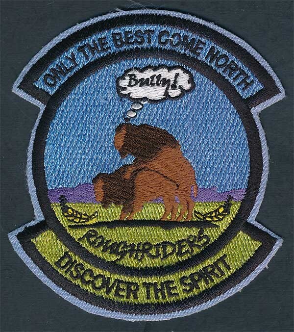Roughriders Only The Best Come North Discover The Spirit Iron-on Patch