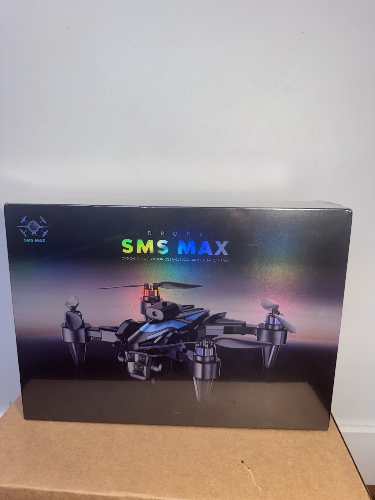SMS MAX Quadcopter Drone Dual Cameras Obstacle Avoidance RTR Kit Black/Blue