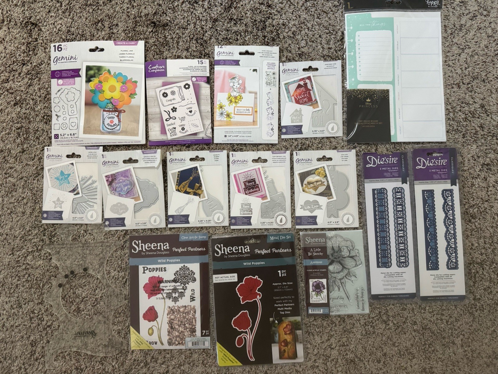lot of Crafter's Companion - Stamps, Dies Bundle #5