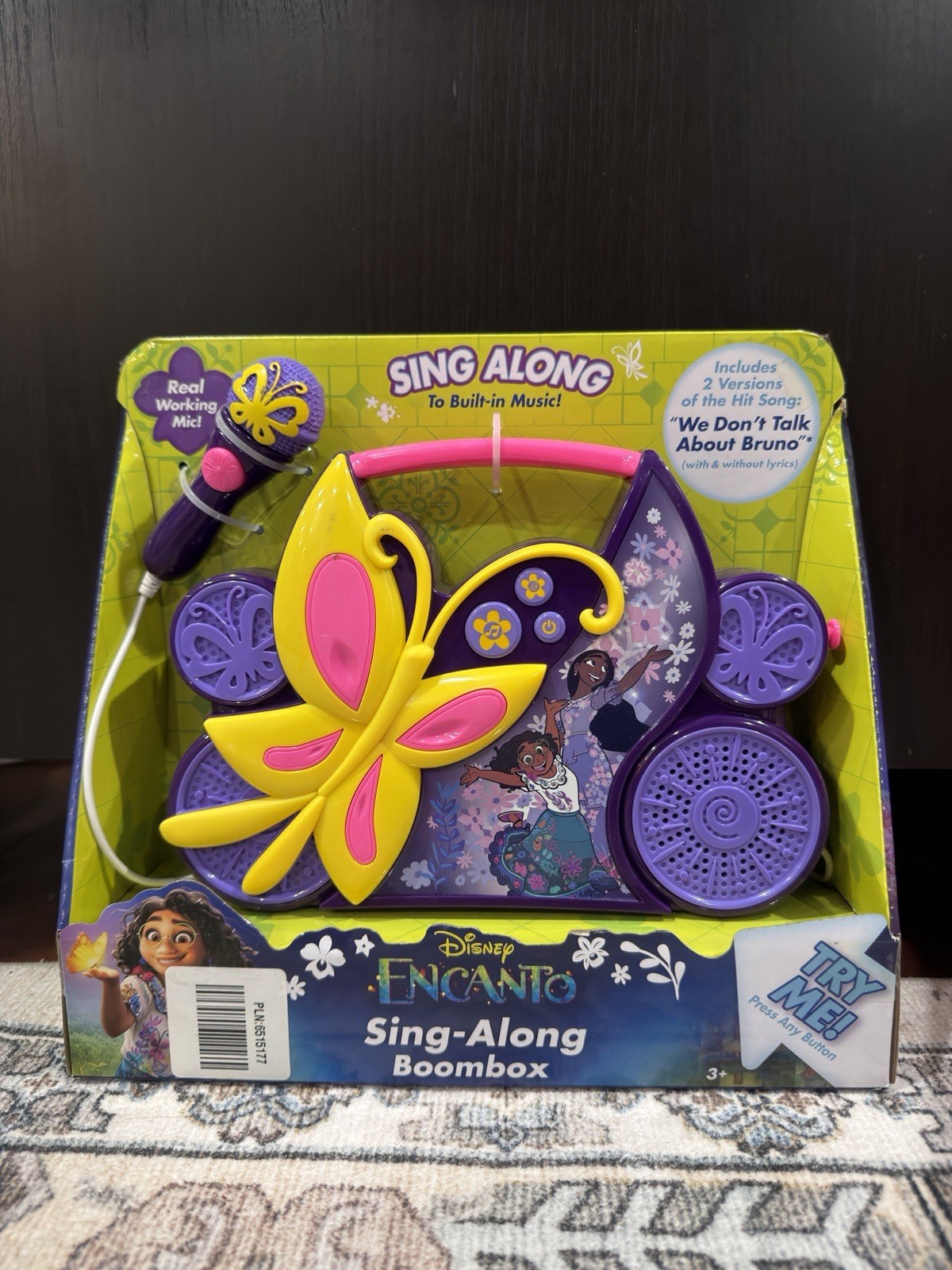 New Disney Encanto Sing-Along Boombox w/ Mic “We Don’t Talk About Bruno”