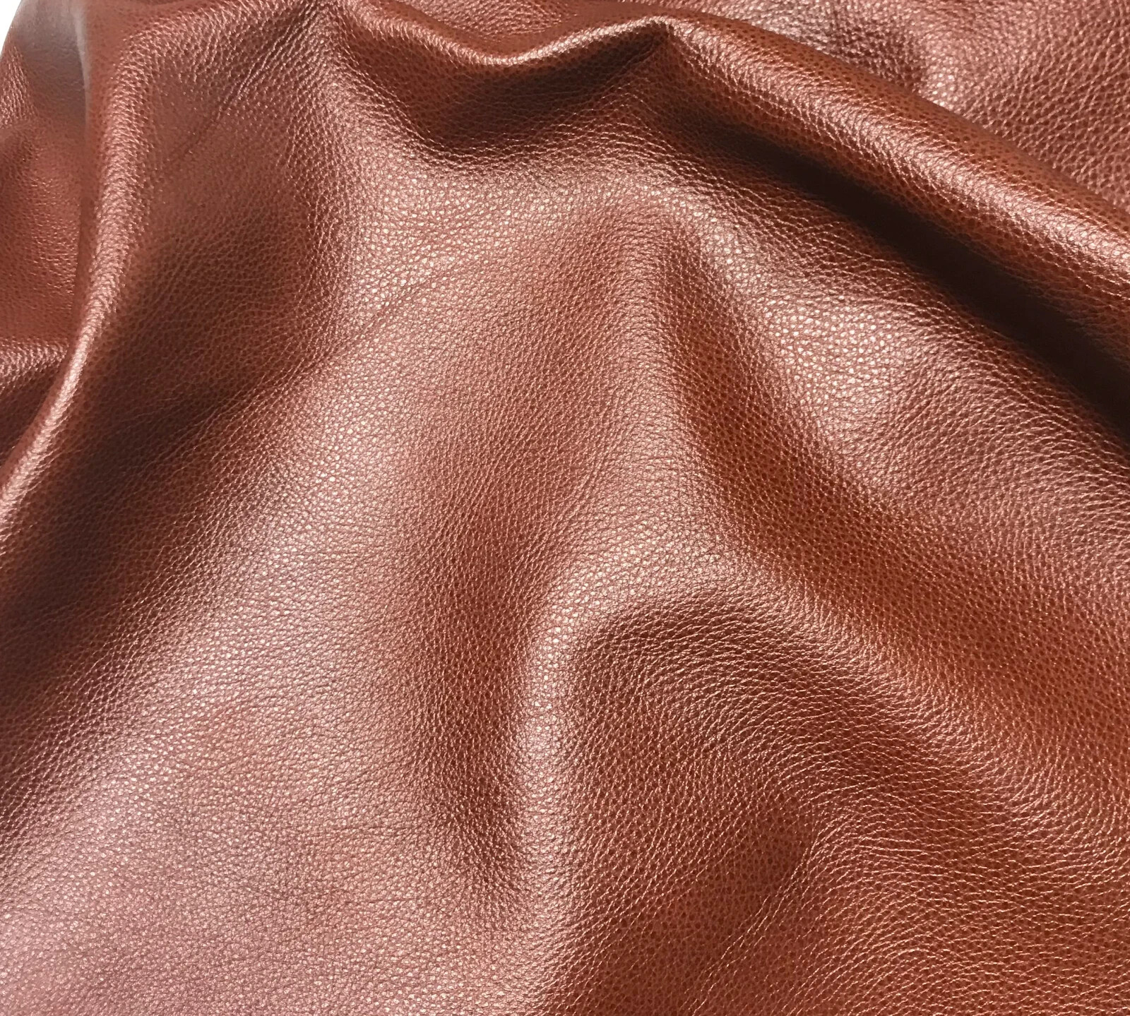 RUST BROWN Cow Hide Leather 8"x8" Piece