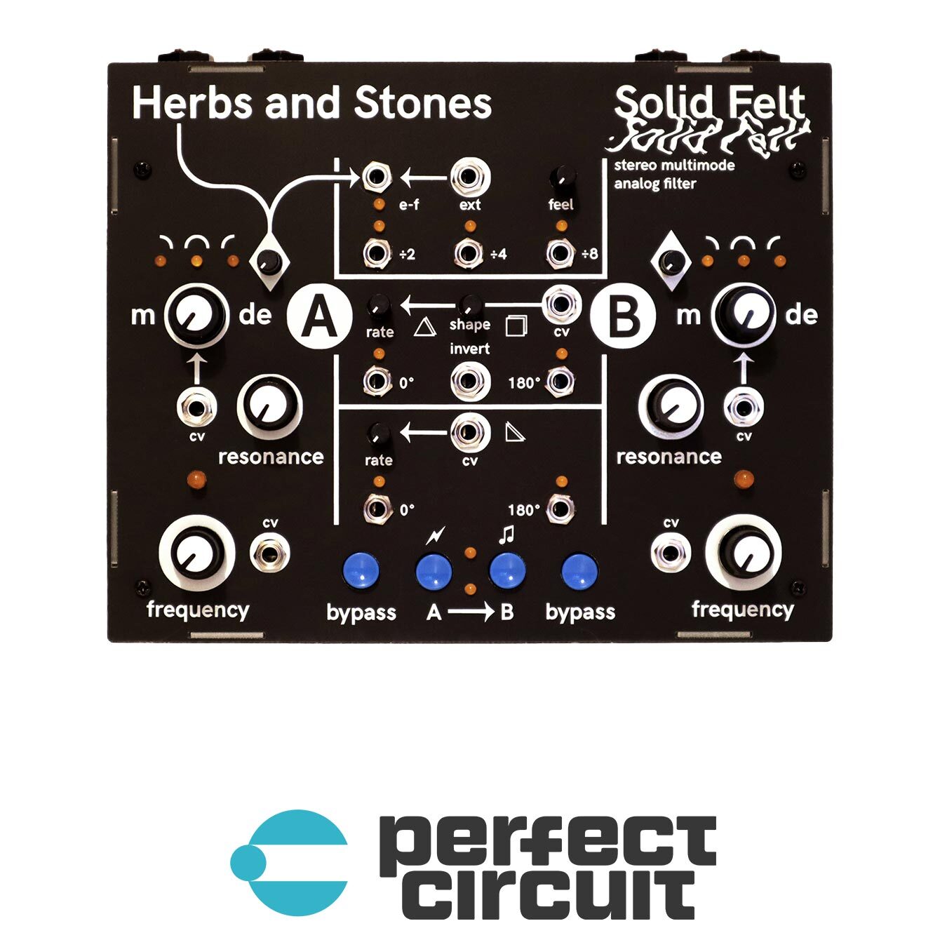 Herbs & Stones Solid Felt Desktop Stereo Filter EFFECTS NEW PERFECT CIRCUIT