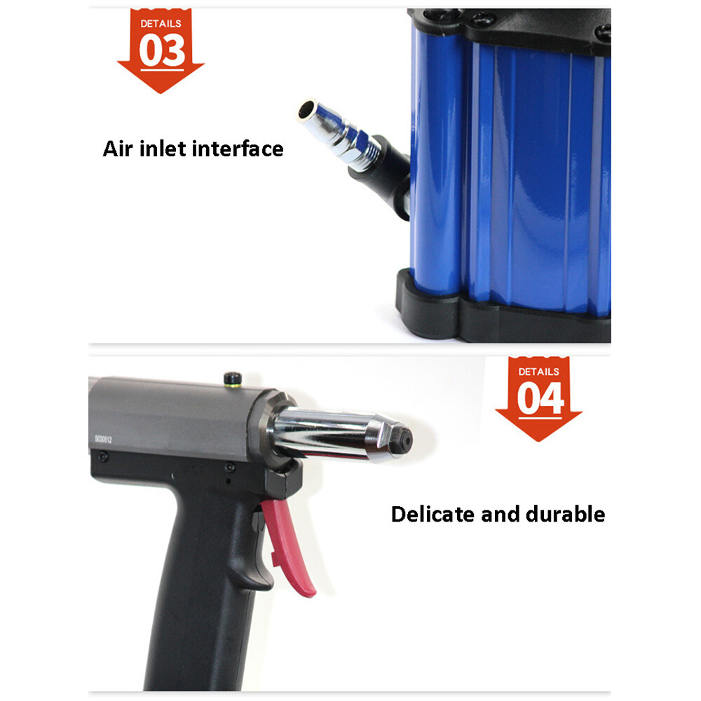 N250G Pneumatic Pop Riveter Gun Hydraulic Air Rivet Tool Kit