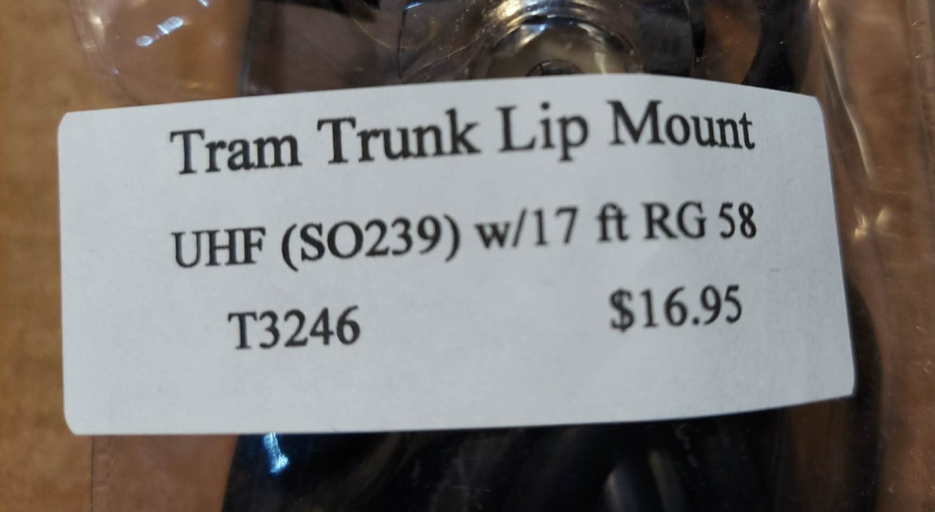 TRAM TRUNK LIP MOUNT (T3246) ~~ NEW!!~~