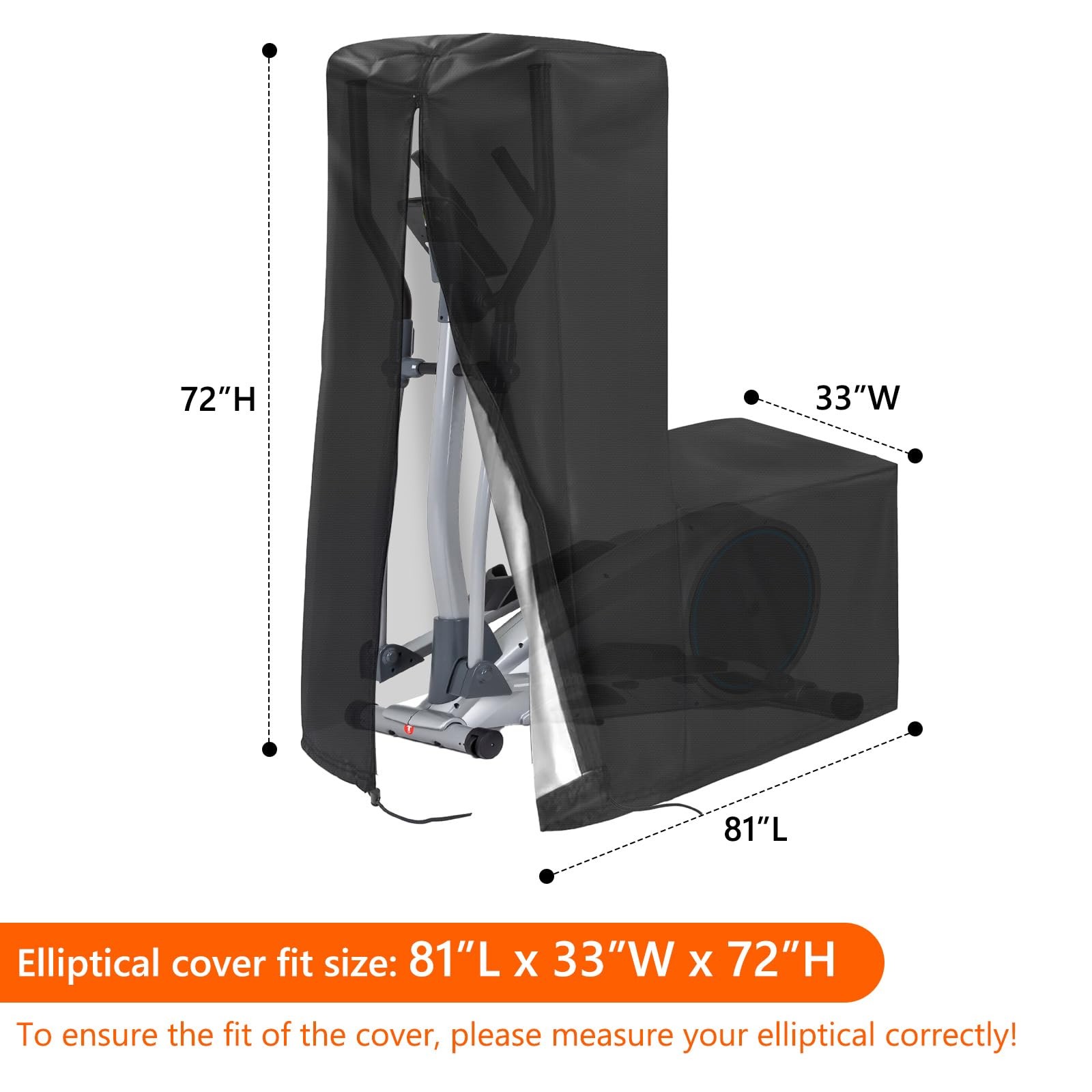Elliptical Cover, Waterproof & Dustproof Elliptical Exercise Machine Cover fo...