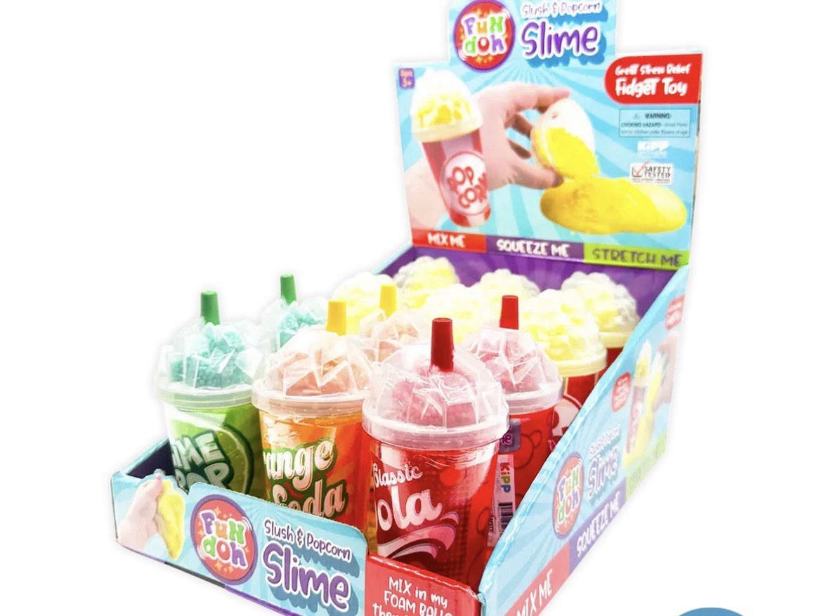 Fun Doh Slush and Popcorn Slime - 12 Pieces Per Retail Ready Display