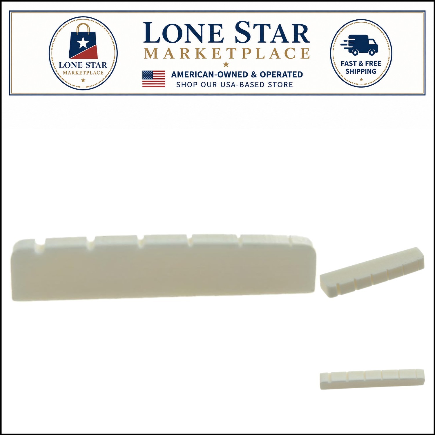 43x6mm Electric Guitar Bone Nut for Les Paul—Polish for Perfect Performance