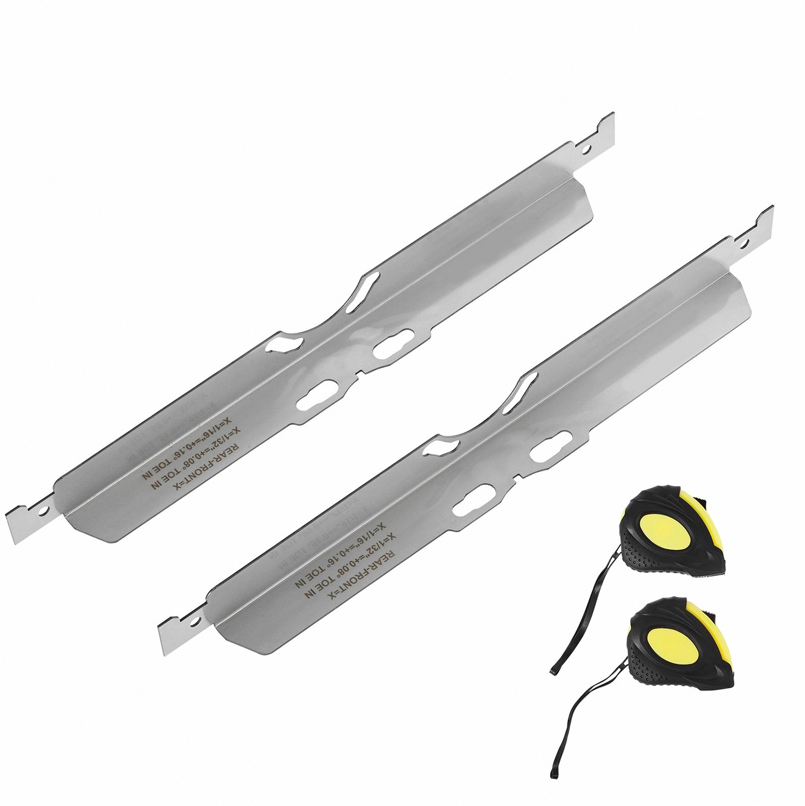 Wheel Toe Alignment Tool 2-PK Stainless Steel Plates