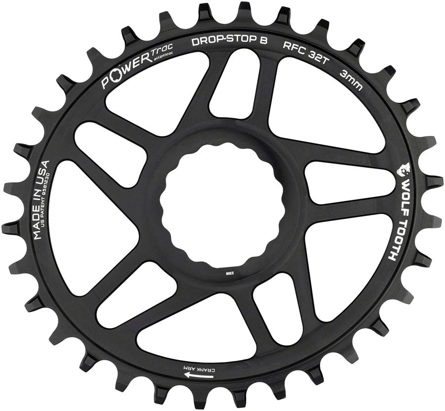 Wolf Tooth Elliptical Direct Mount Chainring - 32t, RaceFace/Easton CINCH Direct
