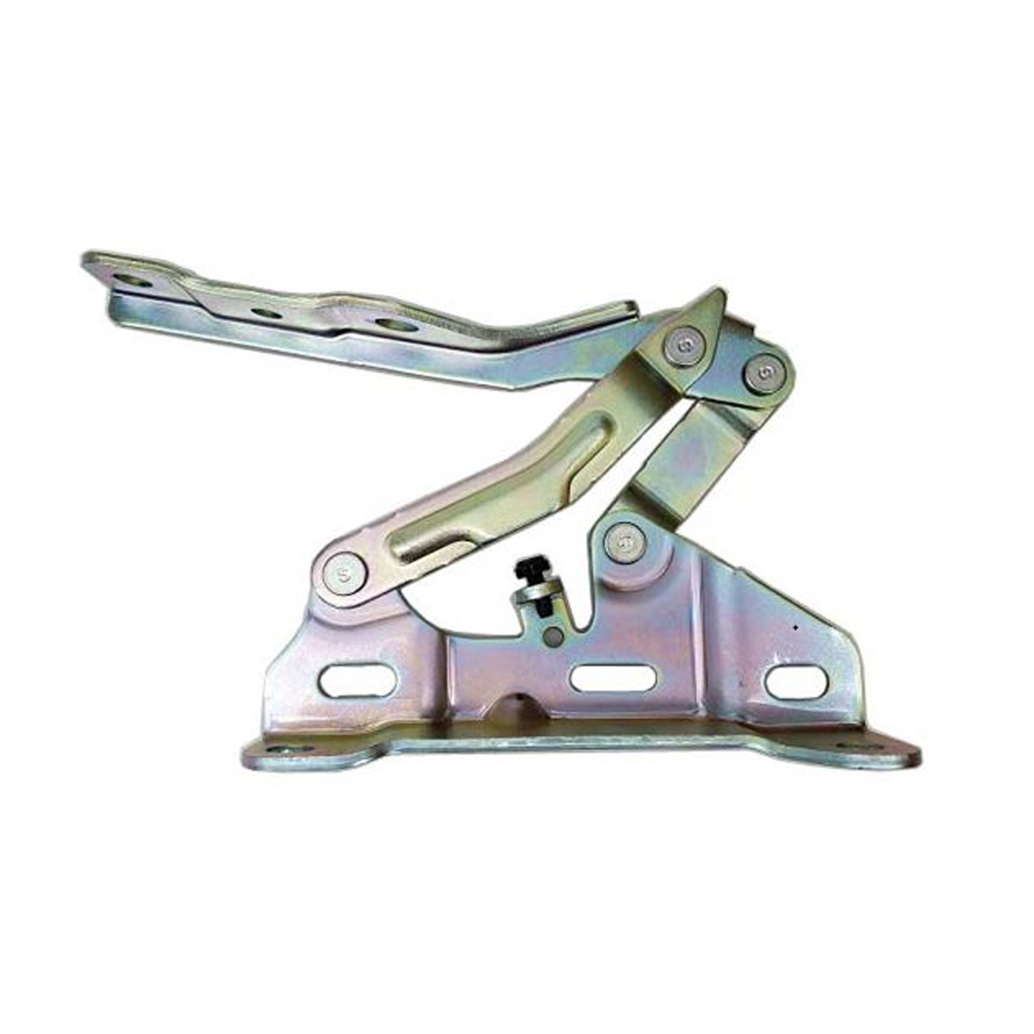 New Chrome Passenger Side Hood Hinge replaces 66920N9000