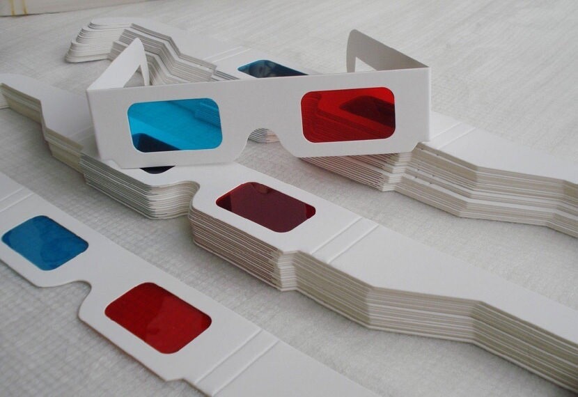 10 Pairs of Anaglyph 3D Glasses! Free Shipping! Ships from USA!