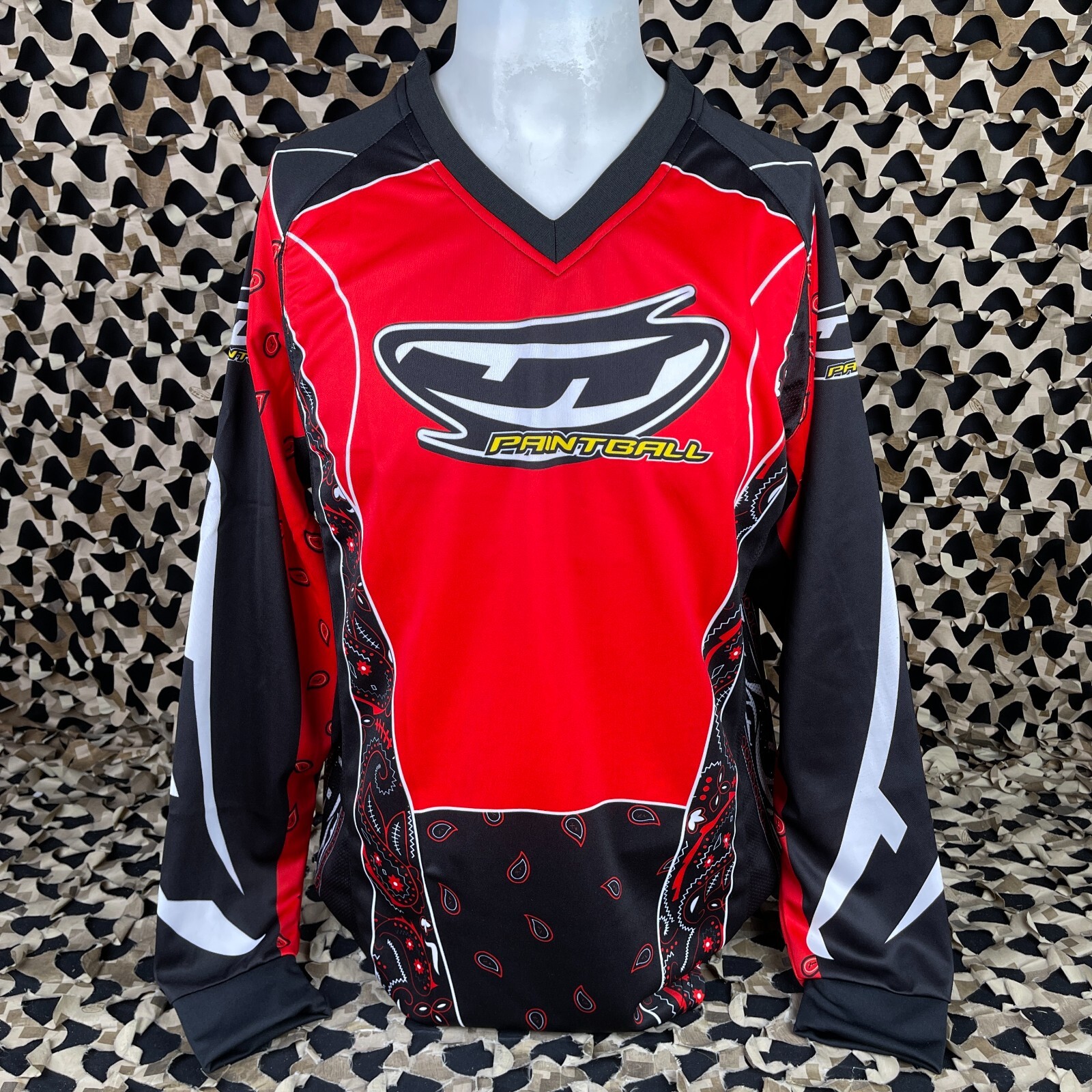 NEW JT Bandana Paintball Jersey - Red - XXX-Large