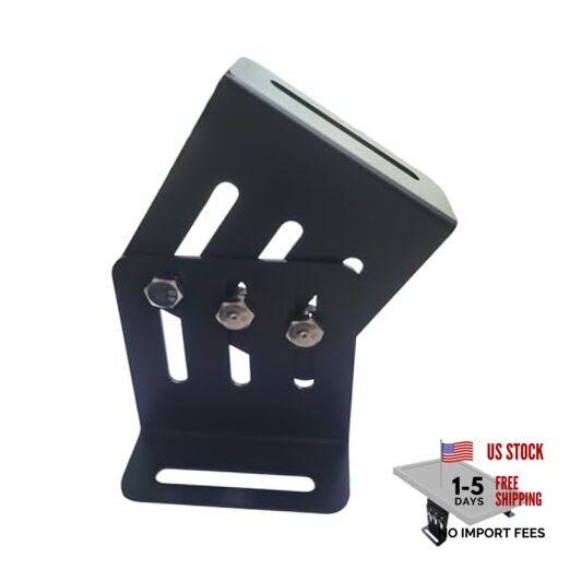 Pcs (2 Sets) Adjustable Solar Panel Tilt Mount Brackets, Heavy Duty 4 Black