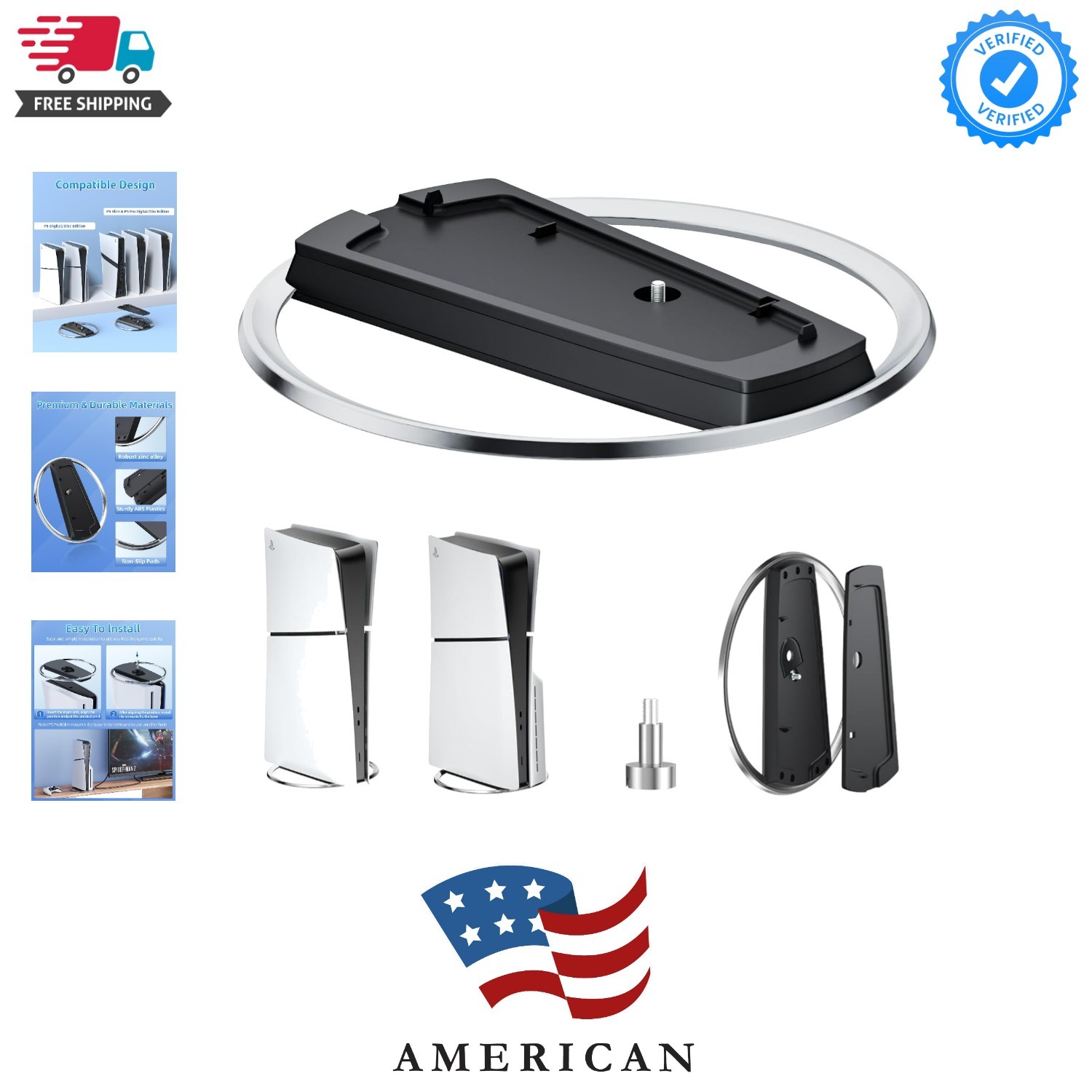 Vertical Stand for P5 PRO/ P5/P5 Slim Console Disc and Digital with Screw, No...