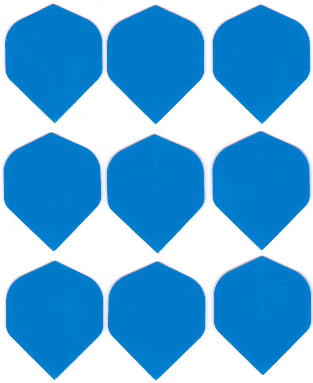 New Blue Standard Dart Flights 3 Sets of 3 Soft or Steel Tips Shafts Cases