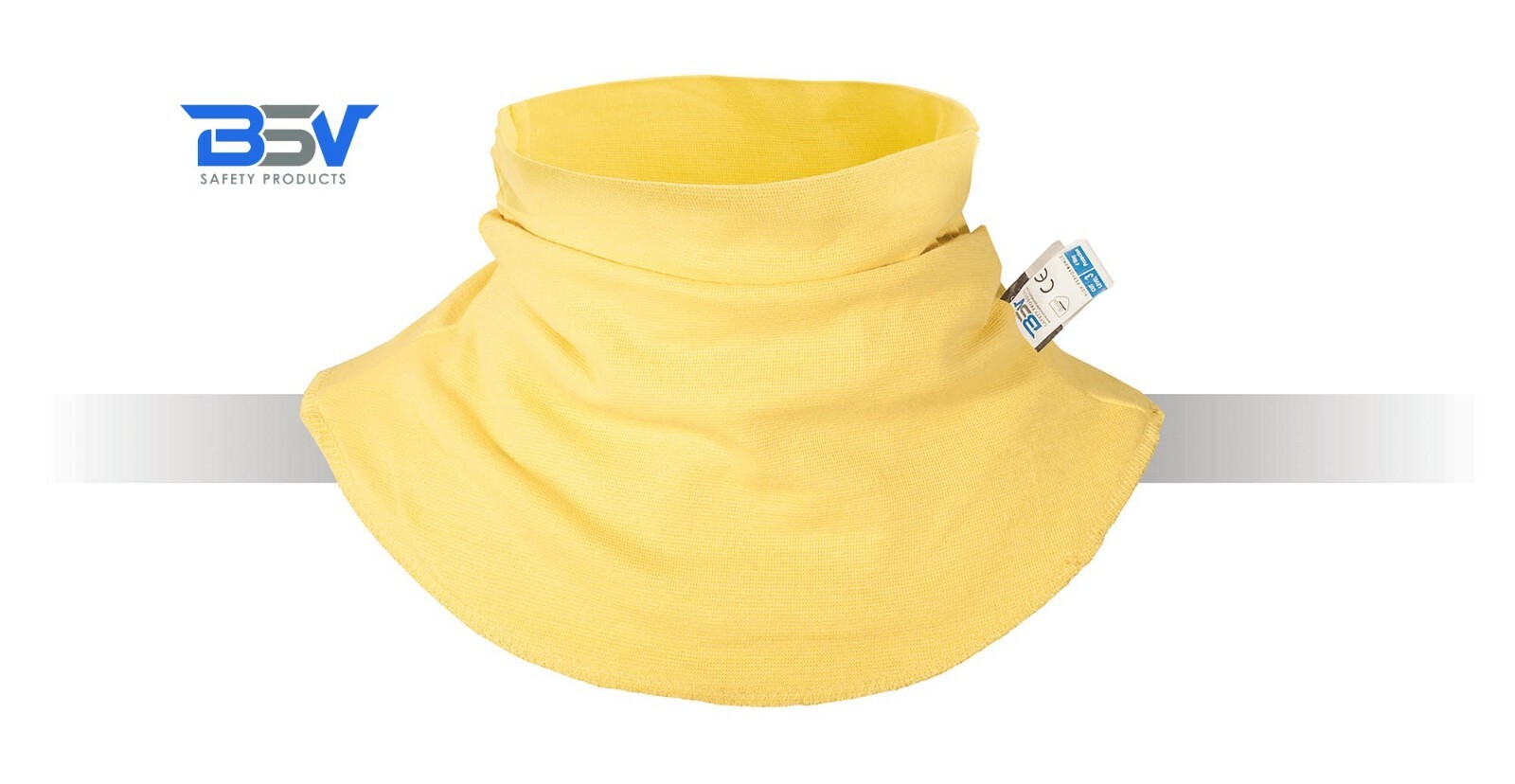 Neck Protection - Cut/Scratch/Stab/Heat Resistant - Yellow - Made with Kevlar