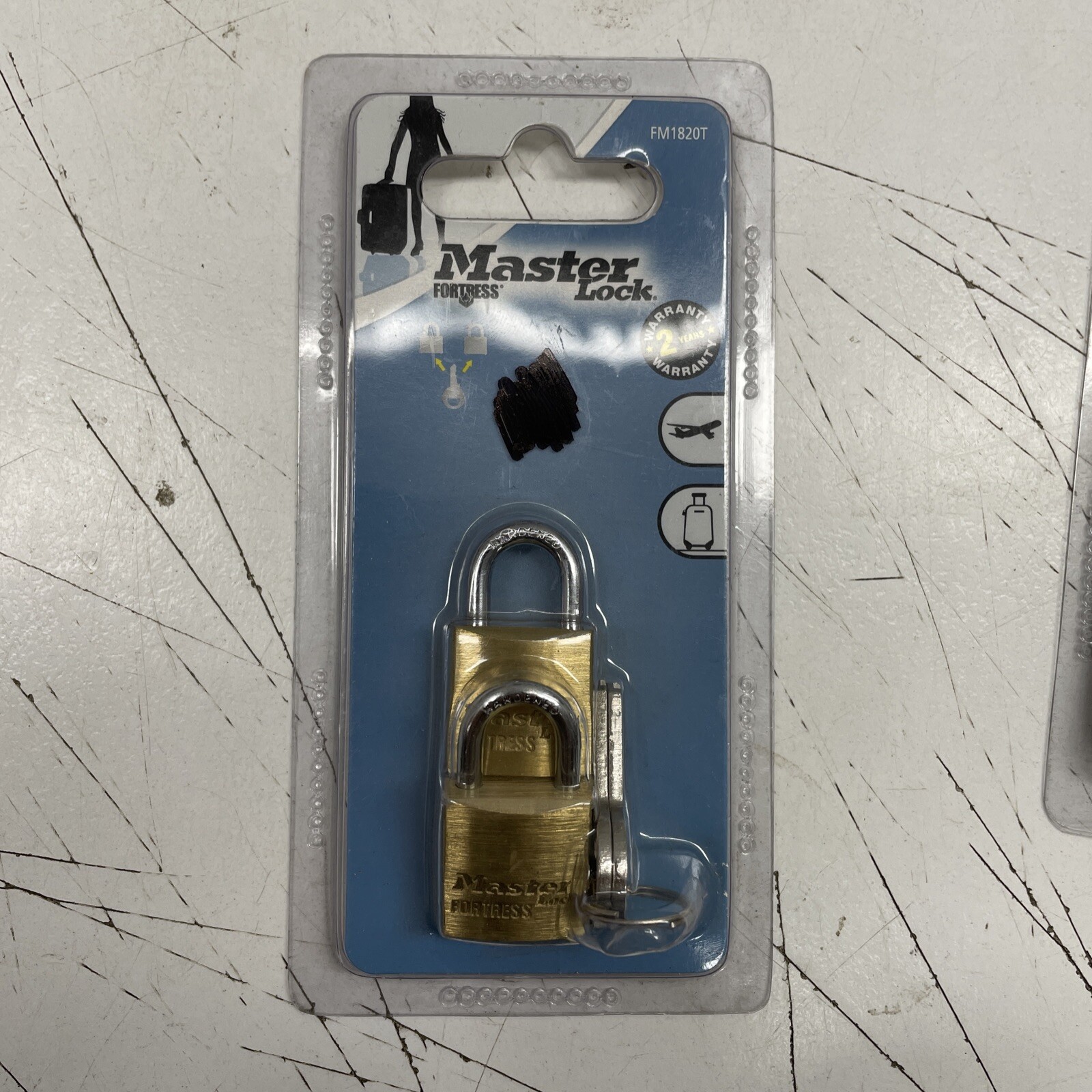 ORIGINAL NEW Master Padlock Key Lock Series Fortress Luggage Travel 2 Two Pack