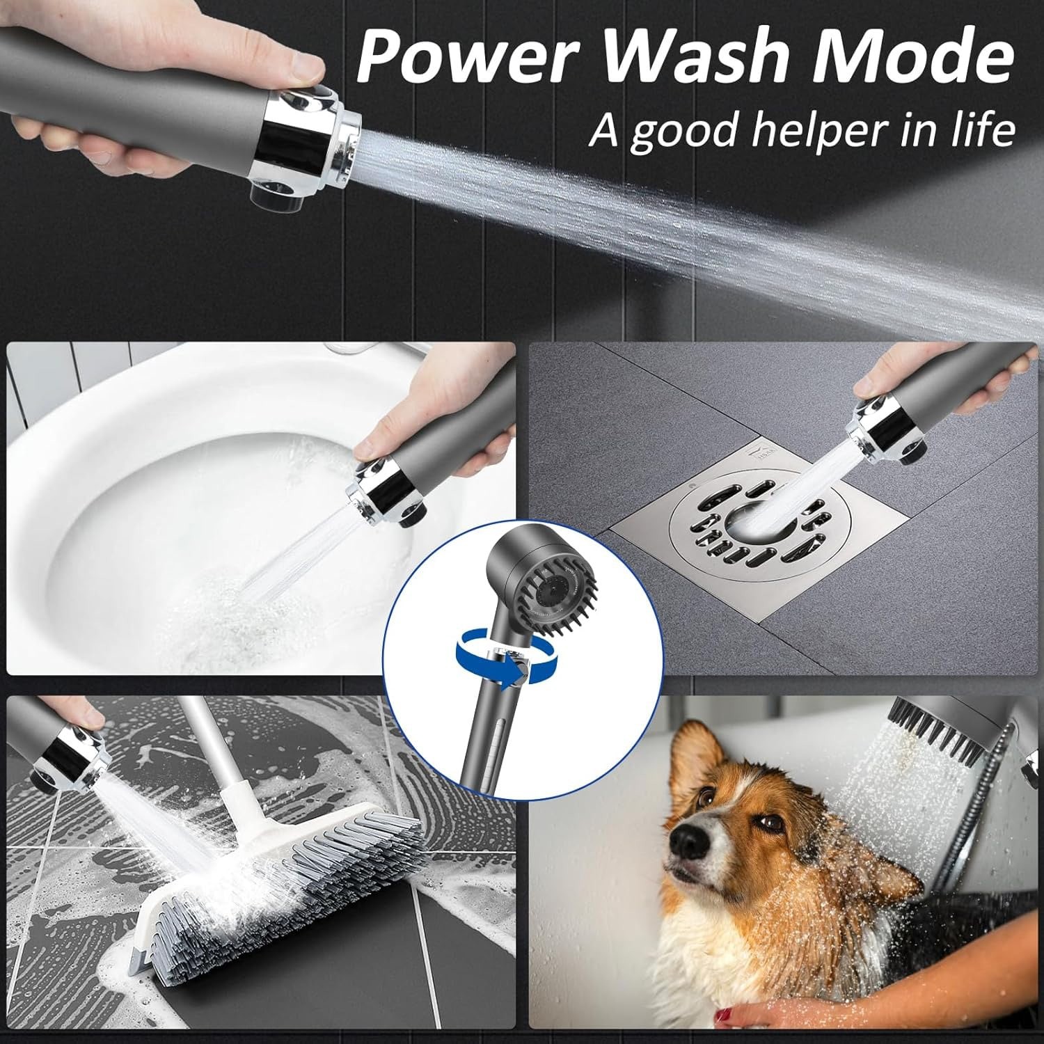2-Pack High Pressure Filtered Handheld Shower Head Set, 12 Replaceable Filters