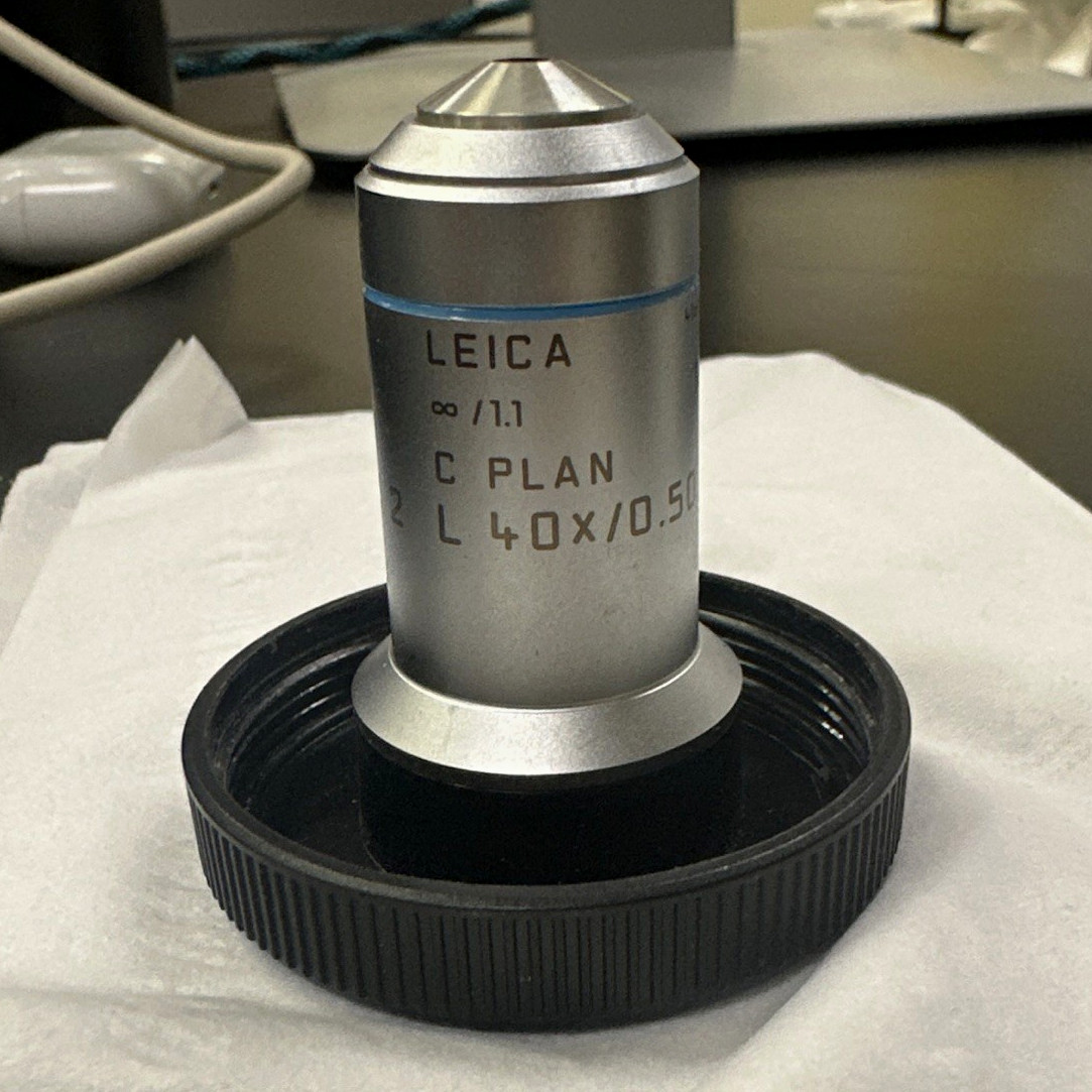 Leica C PLAN L 40x/0.50 Microscope Objective Lens 506150 Medical Lab