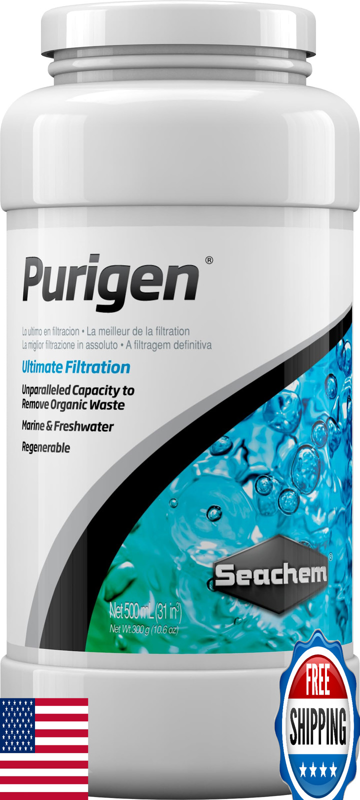Seachem Purigen Organic Filtration Resin 500ml - Fresh & Saltwater Aquarium Filt
