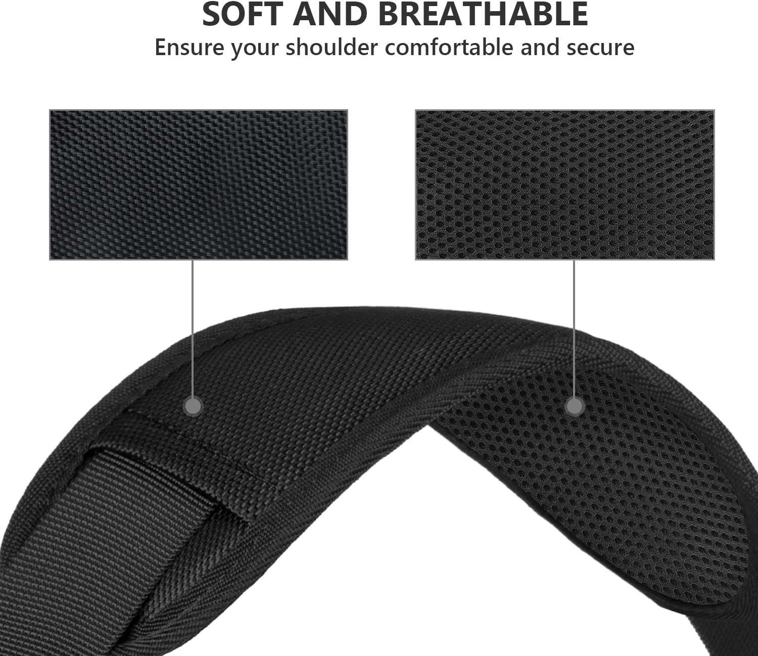 Shoulder Strap, 52" Universal Adjustable Padded Laptop Shoulder Strap Replacemen