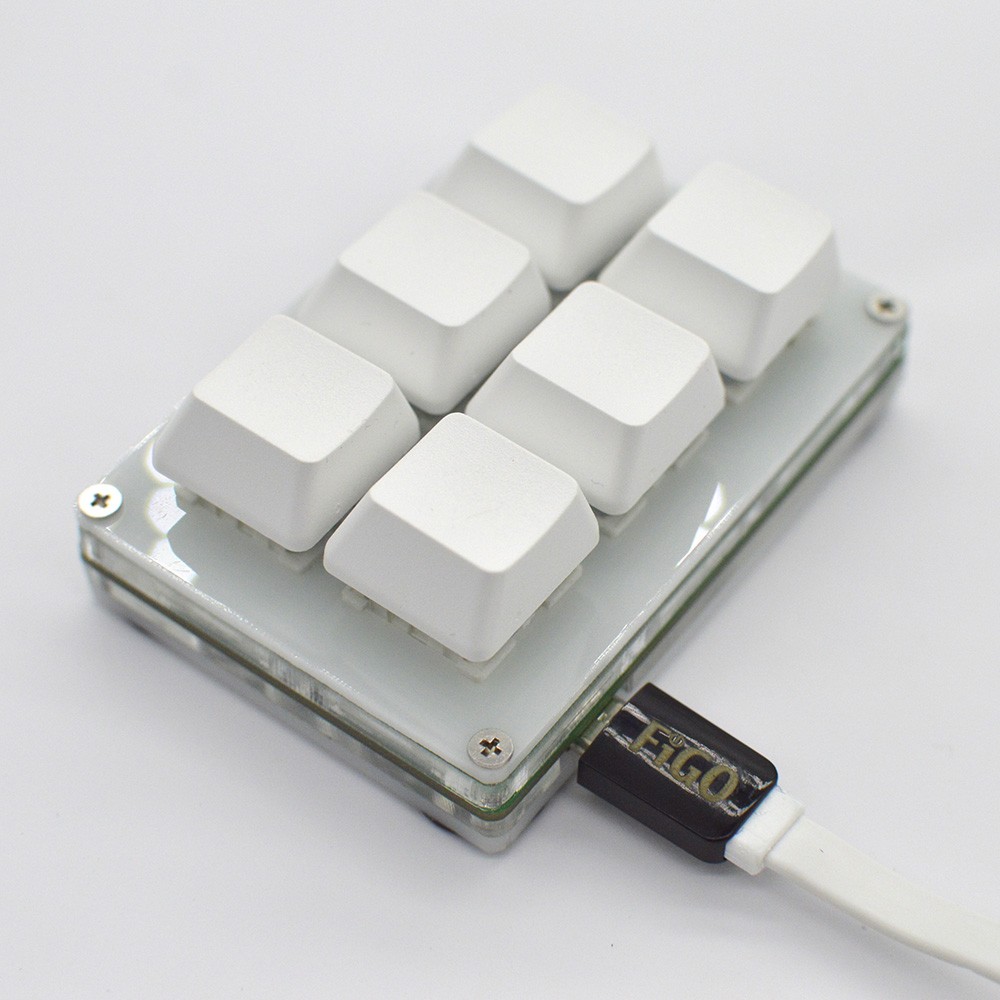 6-Key DIY Customize USB Programmable Mechanical Keyboard Macro keypad Shortcut d