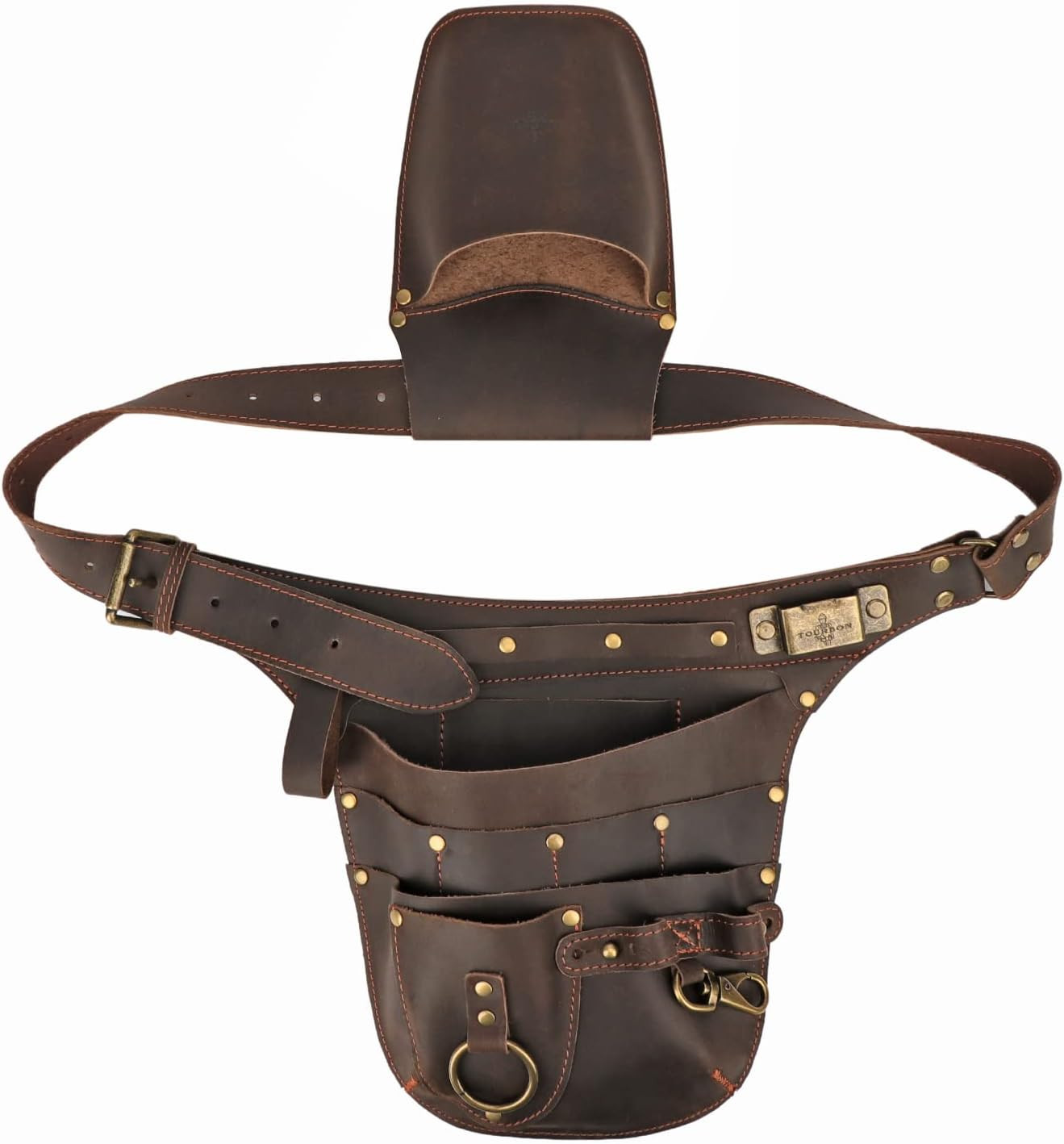 Tourbon Leather Tool Belt Apron for Gardeners, Electricians & Craftsmen