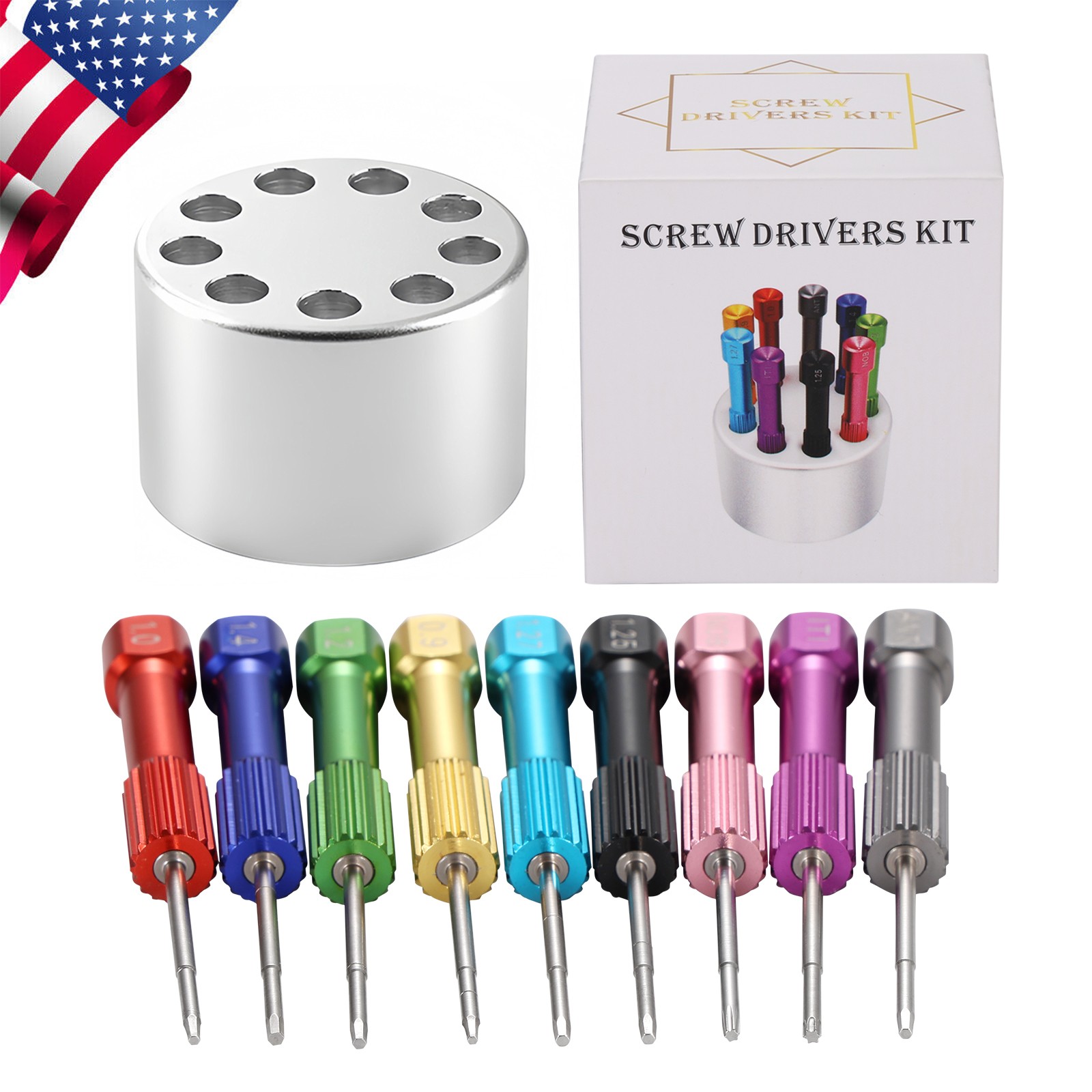 Dental Implant Screw Driver Kit Lab Abutment Implant Tools Drivers Holder NEW