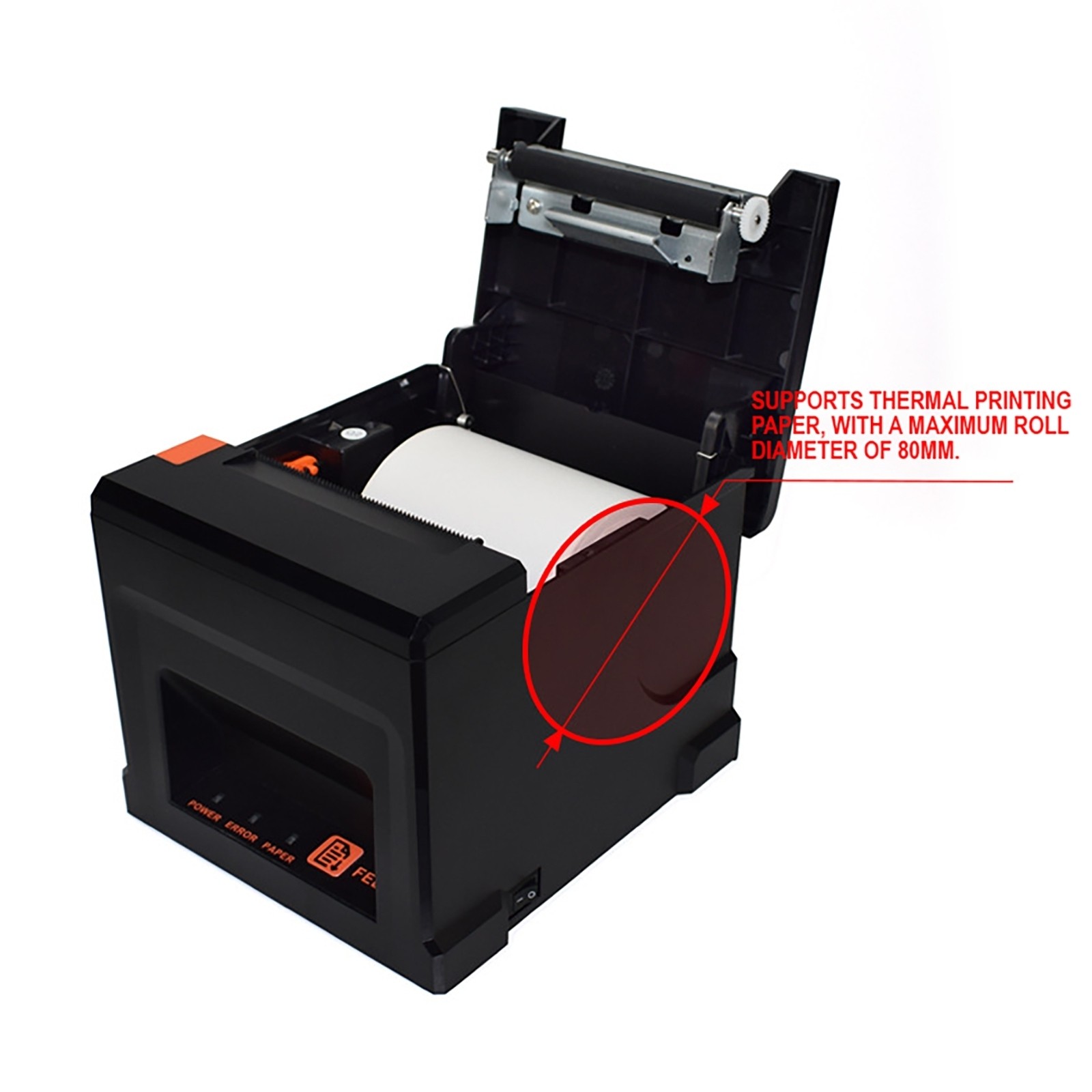 80mm Thermal Receipt Auto Cutter POS Printer Machine USB & bluetooth AU Plug