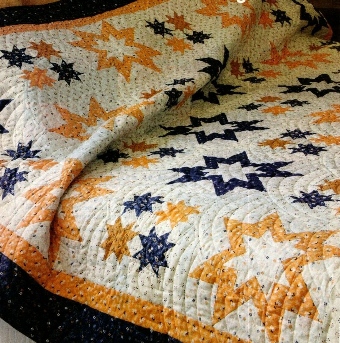 Blue Cheese Night Quilt Pattern Pieced DH