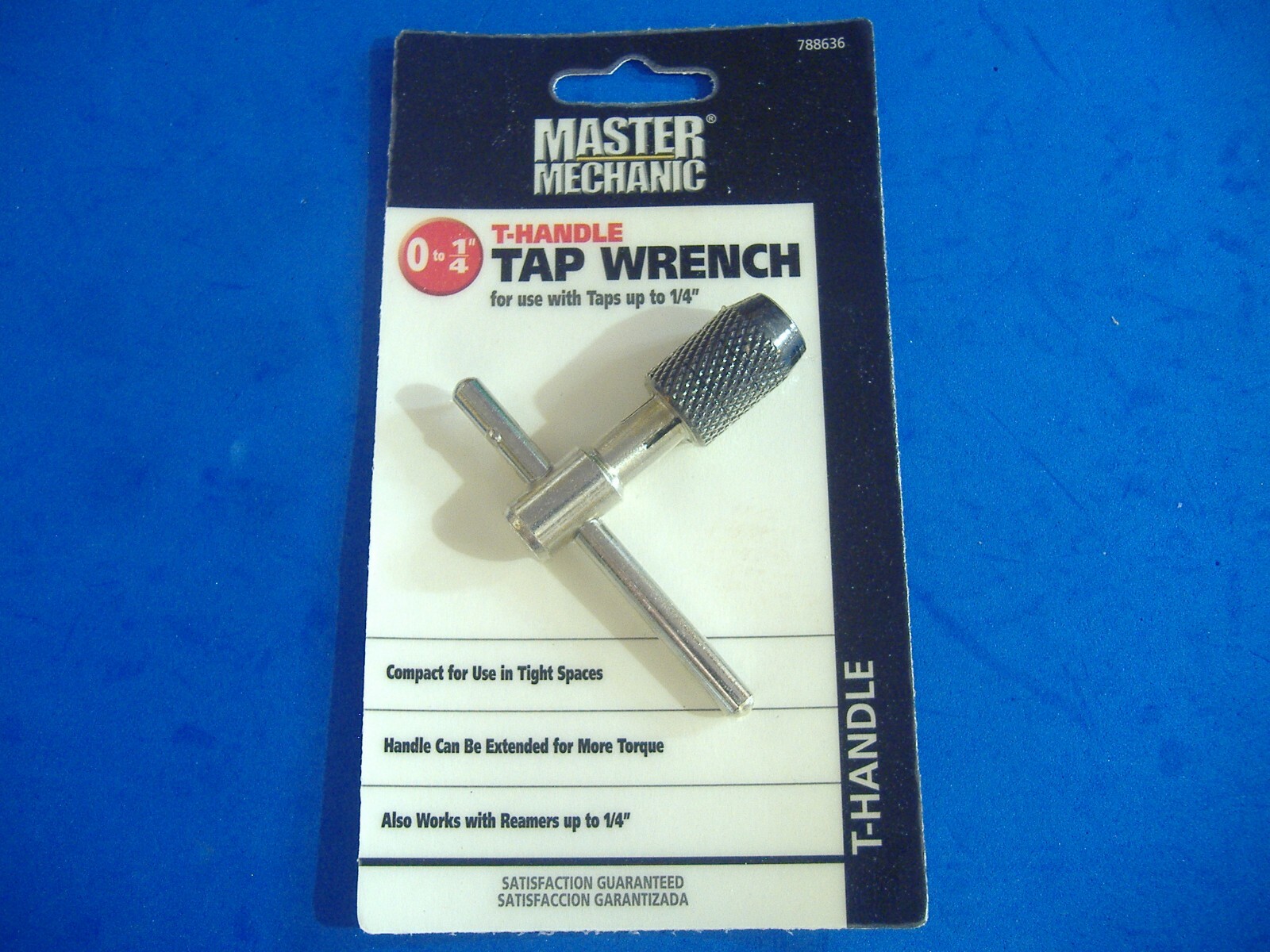 BRAND NEW MASTER MECHANIC T-HANDLE TAP WRENCH 0 TO 1/4"