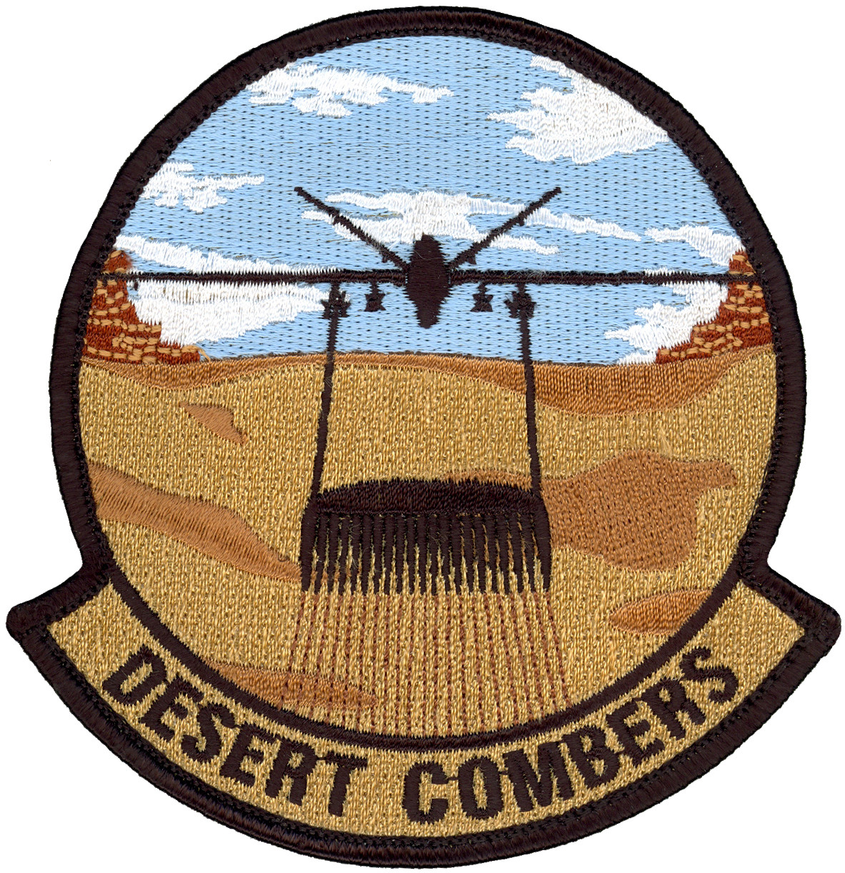 USAF 9th ATTACK SQUADRON MORALE PATCH - DESERT COMBERS