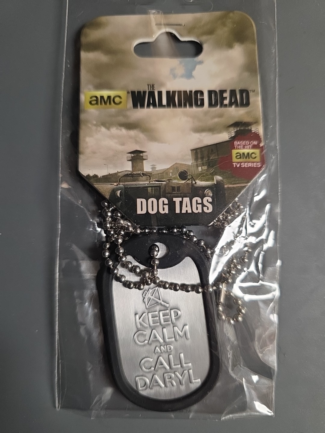 The Walking Dead Keep Calm and Call Daryl Dog Tag LICENSED