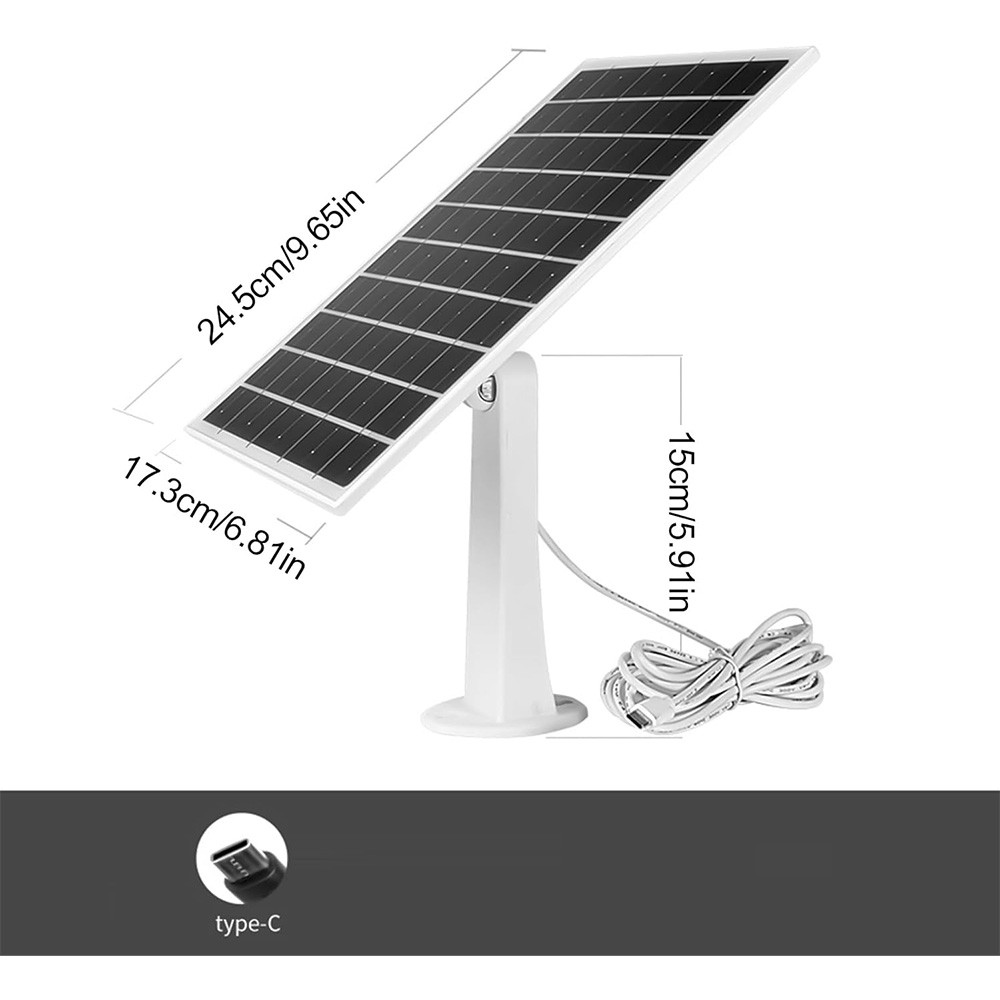 4 Pack Solar Panel for Ring Spotlight Camera/Stick Up Cam Battery Charger 8W 5V