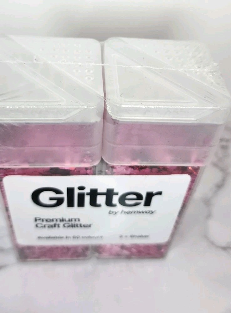 Rose pink Super Chunky Craft Glitter Shaker 110g Hemway tumler Art 2pcs 1/8" 3MM