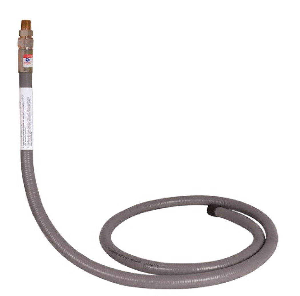 XR-17C-10SN-96-L-ZDC 5/8" Flare Swivel x 3/4"IPS x 96" Flexible Gas Riser