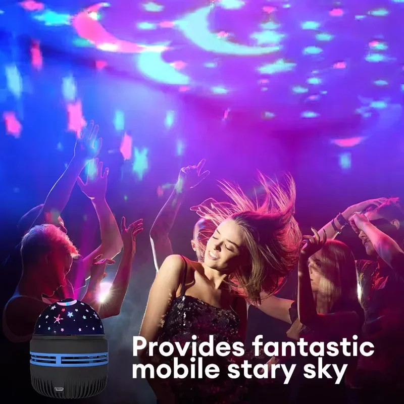 LED Starry Sky Night Lights USB Projector Lamp Magic Ball Moon Star
