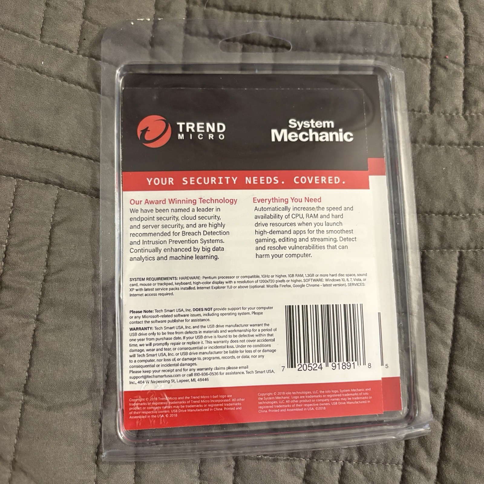 Tech Smart USA Trend Micro Antivirus+ Security software USB 7-PC