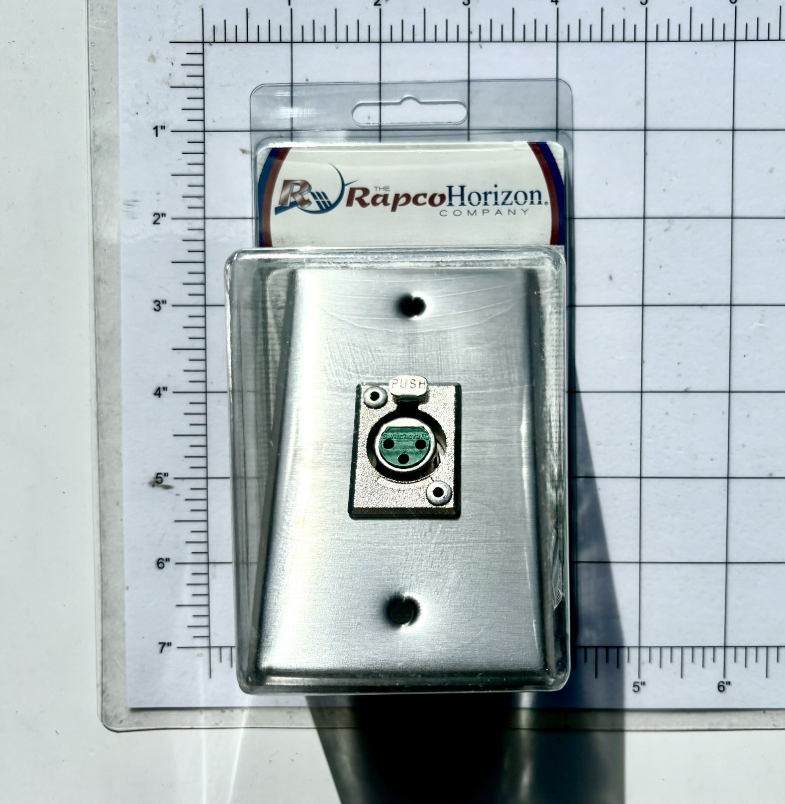 Rapco Horizon SP1DFS Single Gang Stainless Steel Wall Plate 1 Switchcraft D3F