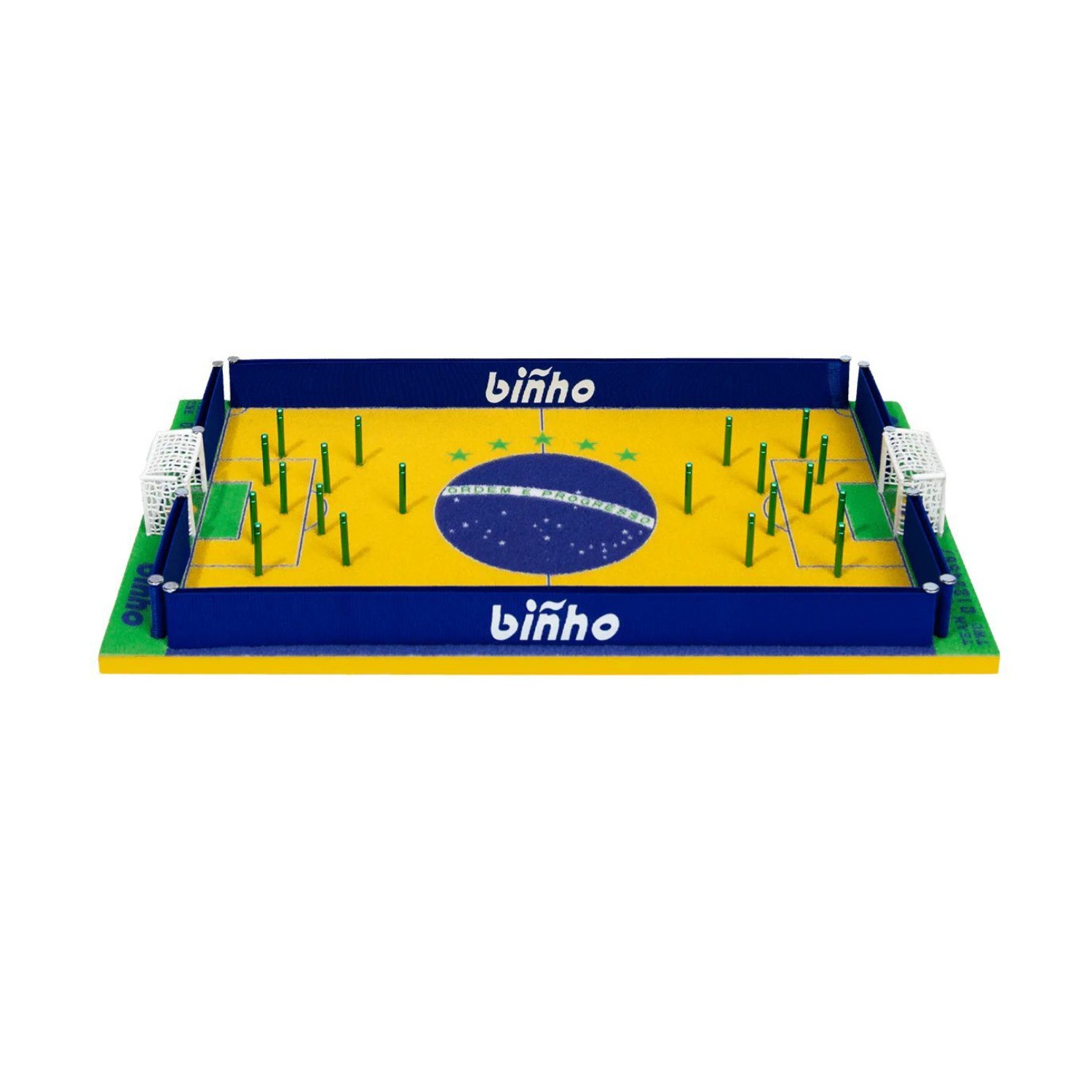 Binho Board Brazil Edition 2 Player Tabletop Pinball Soccer Game