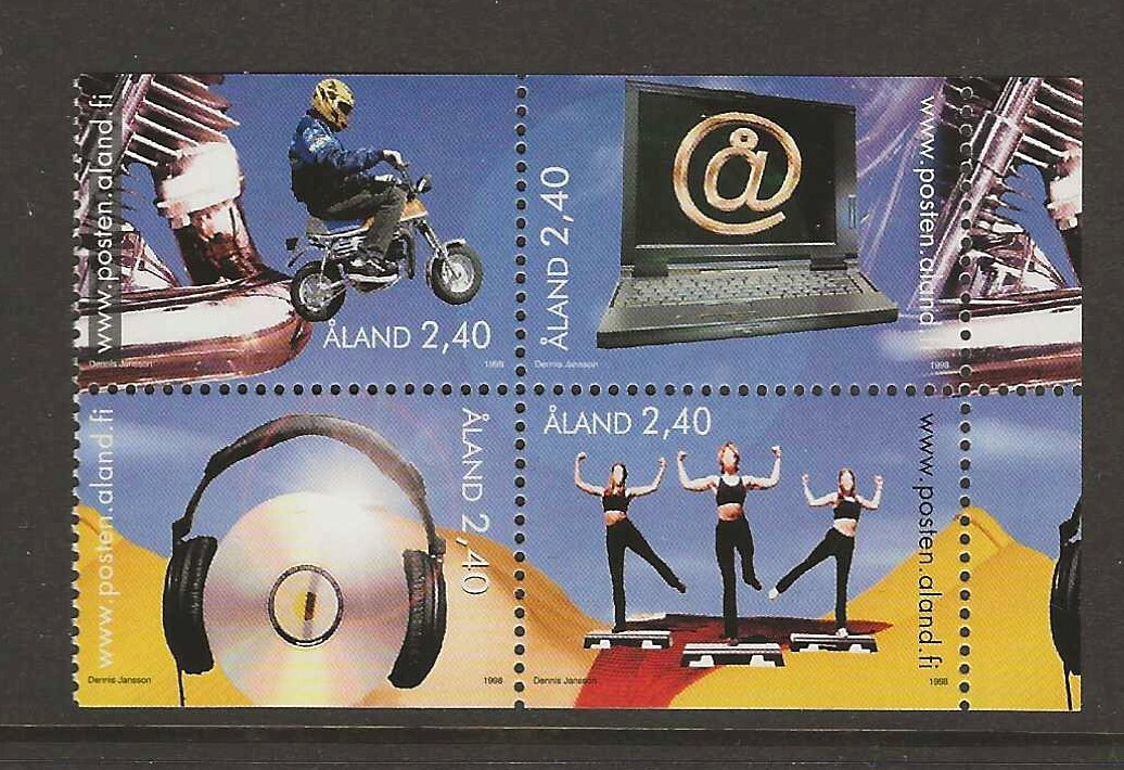 Aland Finland 1998 youth activities  MNH (f136)