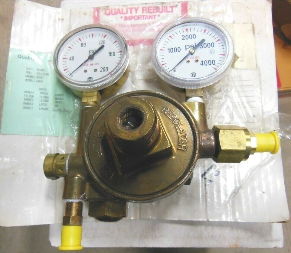 REGO 2060 - TWO STAGE CYLINDER REGULATOR - 4000 PSI - Manufacture Rebuilt