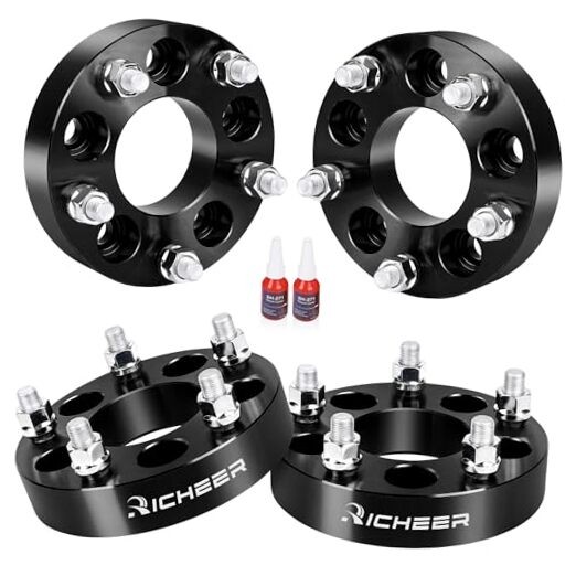 4PCS 1.25" Wheel Adapters for JK JKU WK WJ XK Wheels on XJ KJ ZJ 5x4.5 to 5x5